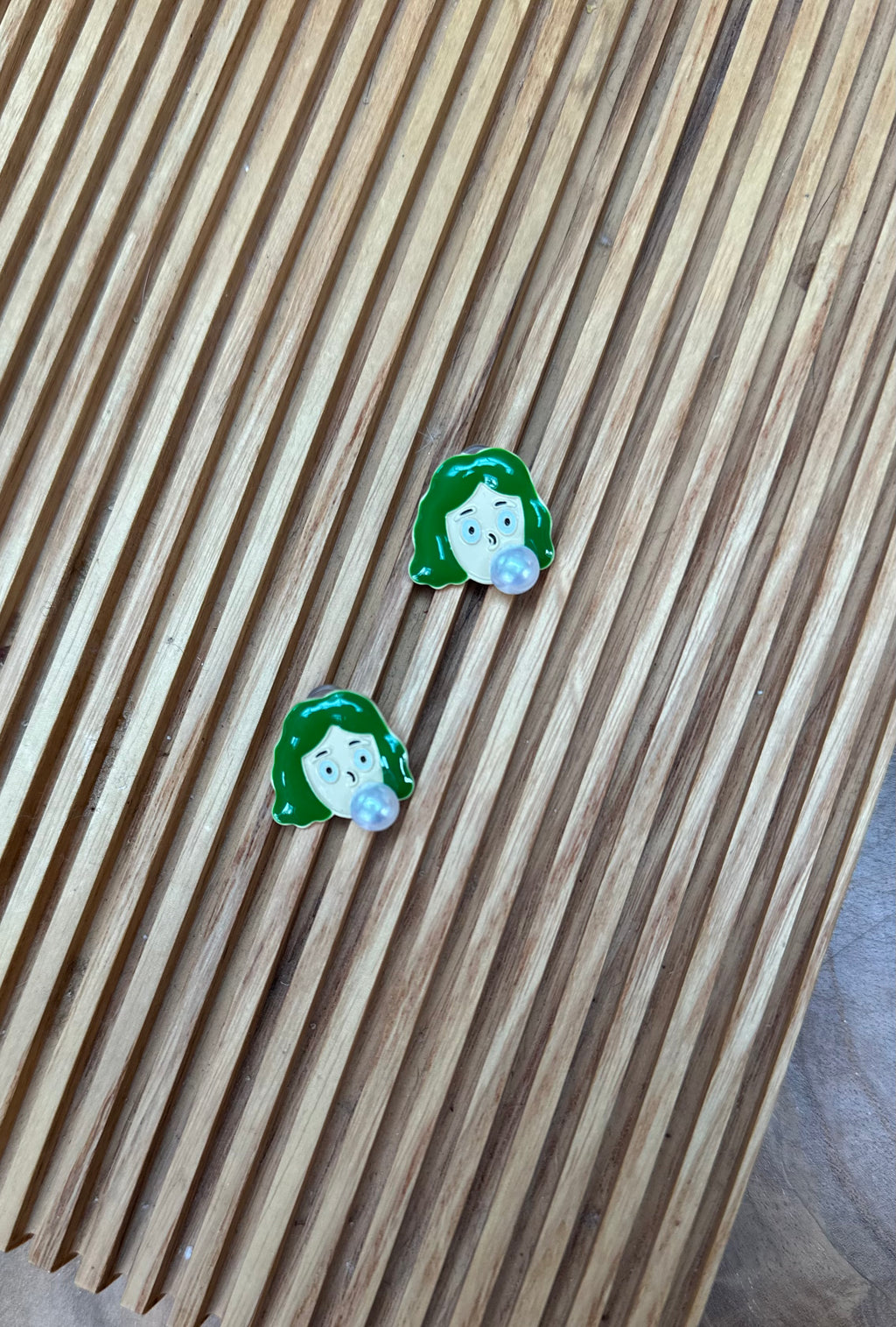 Funky Girl Face Earrings
