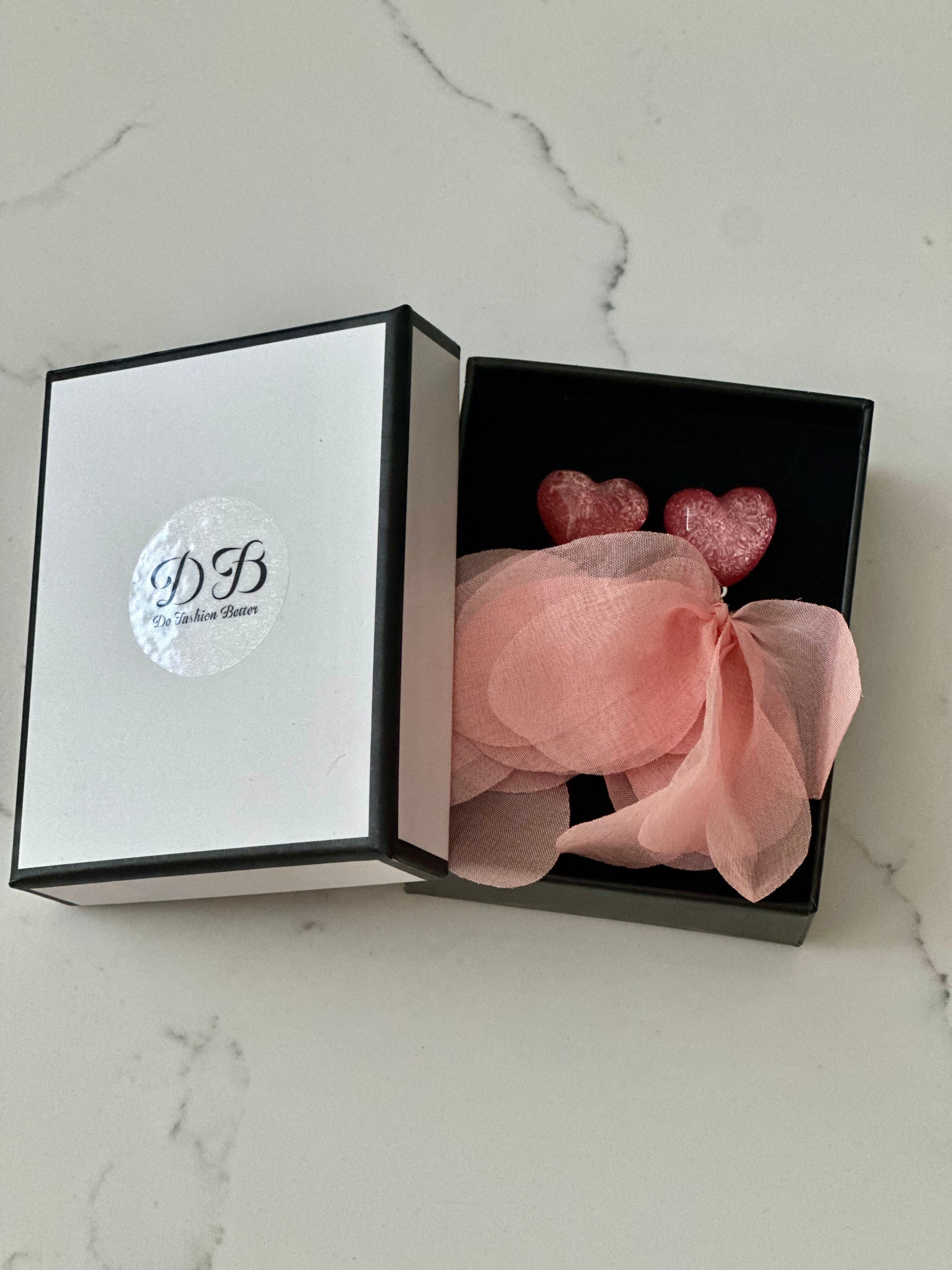 Blush Petal Statement Earrings