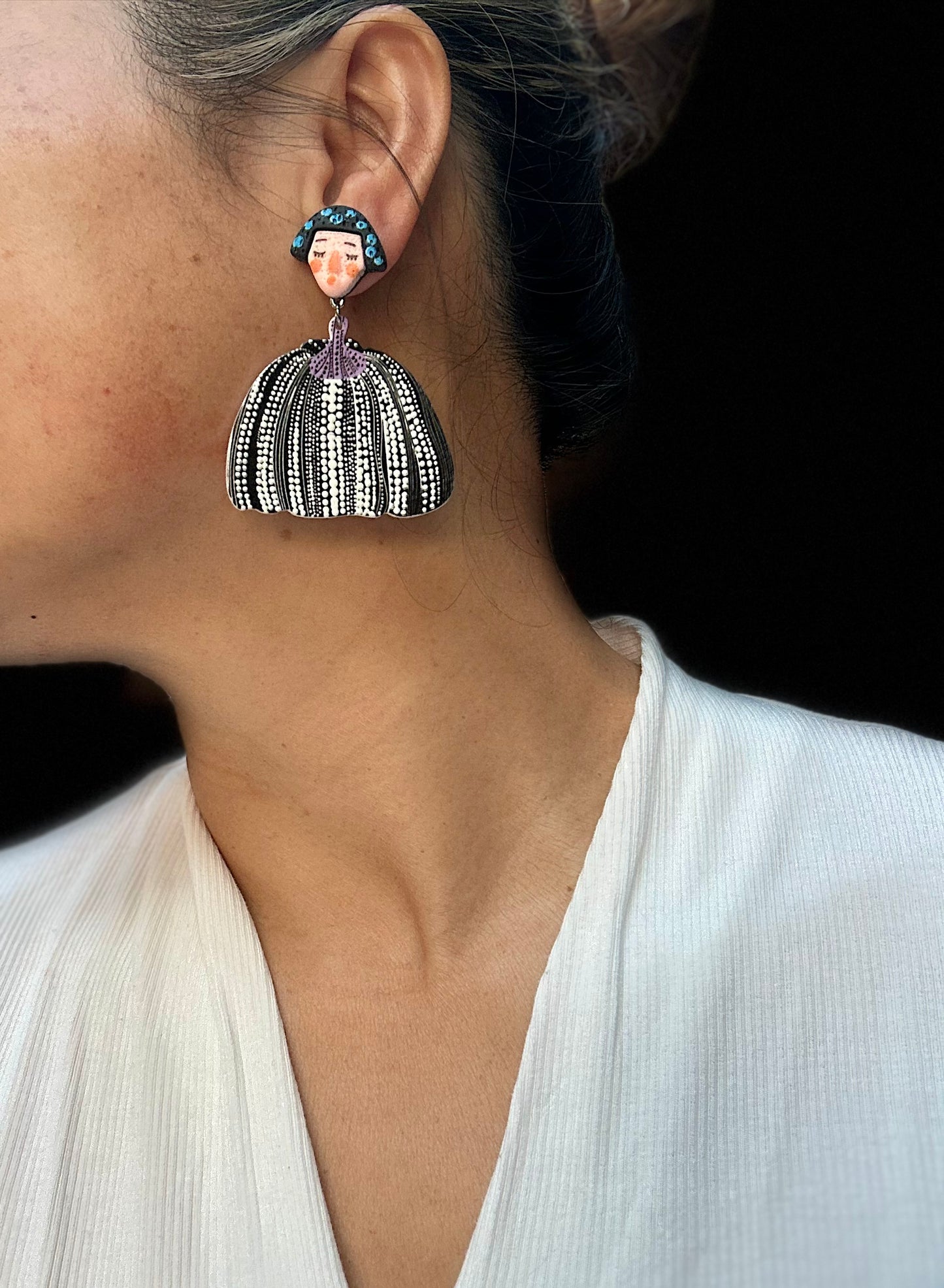 Art Face earrings