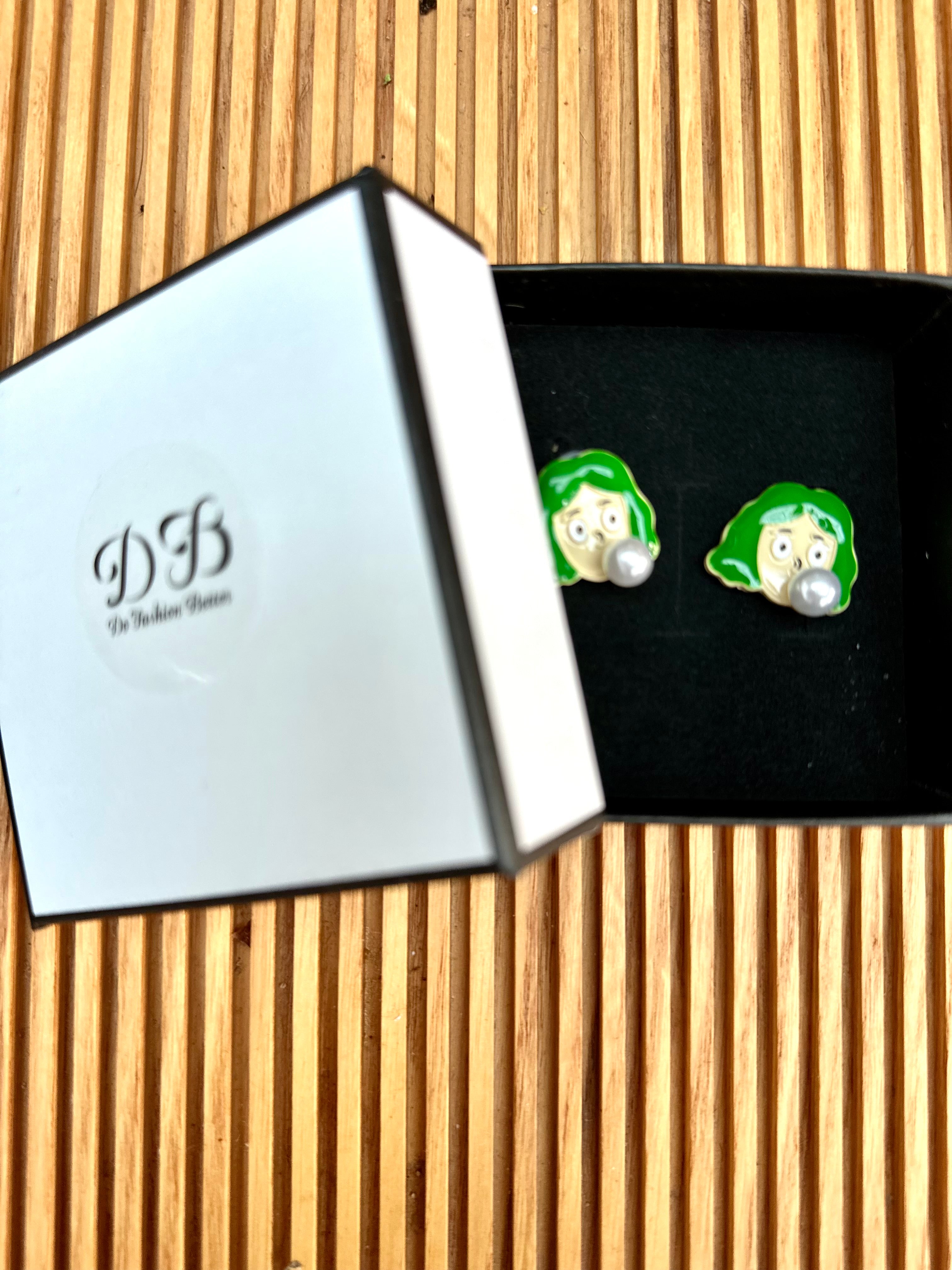 Funky Girl Face Earrings