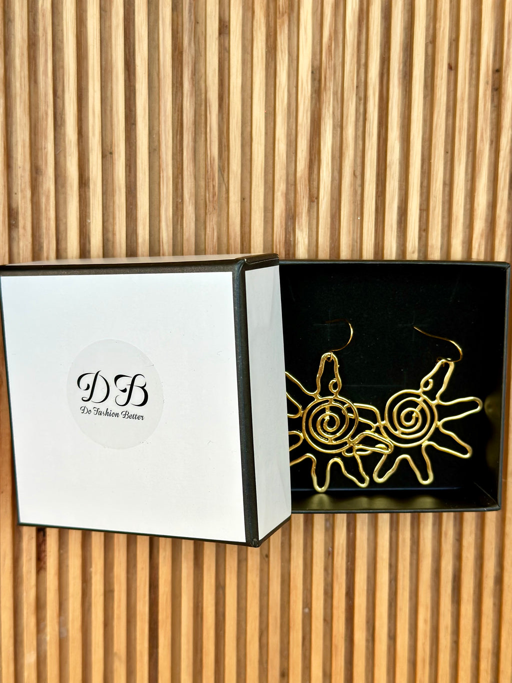 Golden Sun Statement Earrings